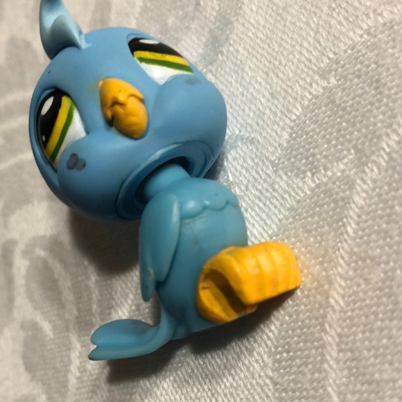 Littlest Pet Shop #317 Blue Cockatoo Bird LPS - Picture 16 of 16